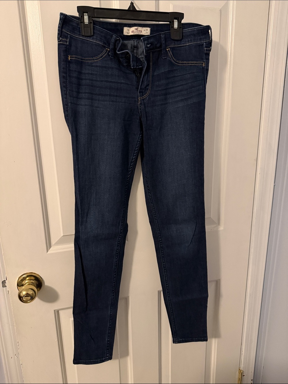 Hollister Dark Indigo Skinny Jeans - Stretch Fit